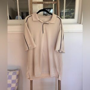 Men's Beige PGA golf Polo